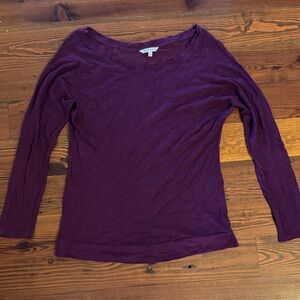 Naked Zebra Deep Purple Long Sleeve Top